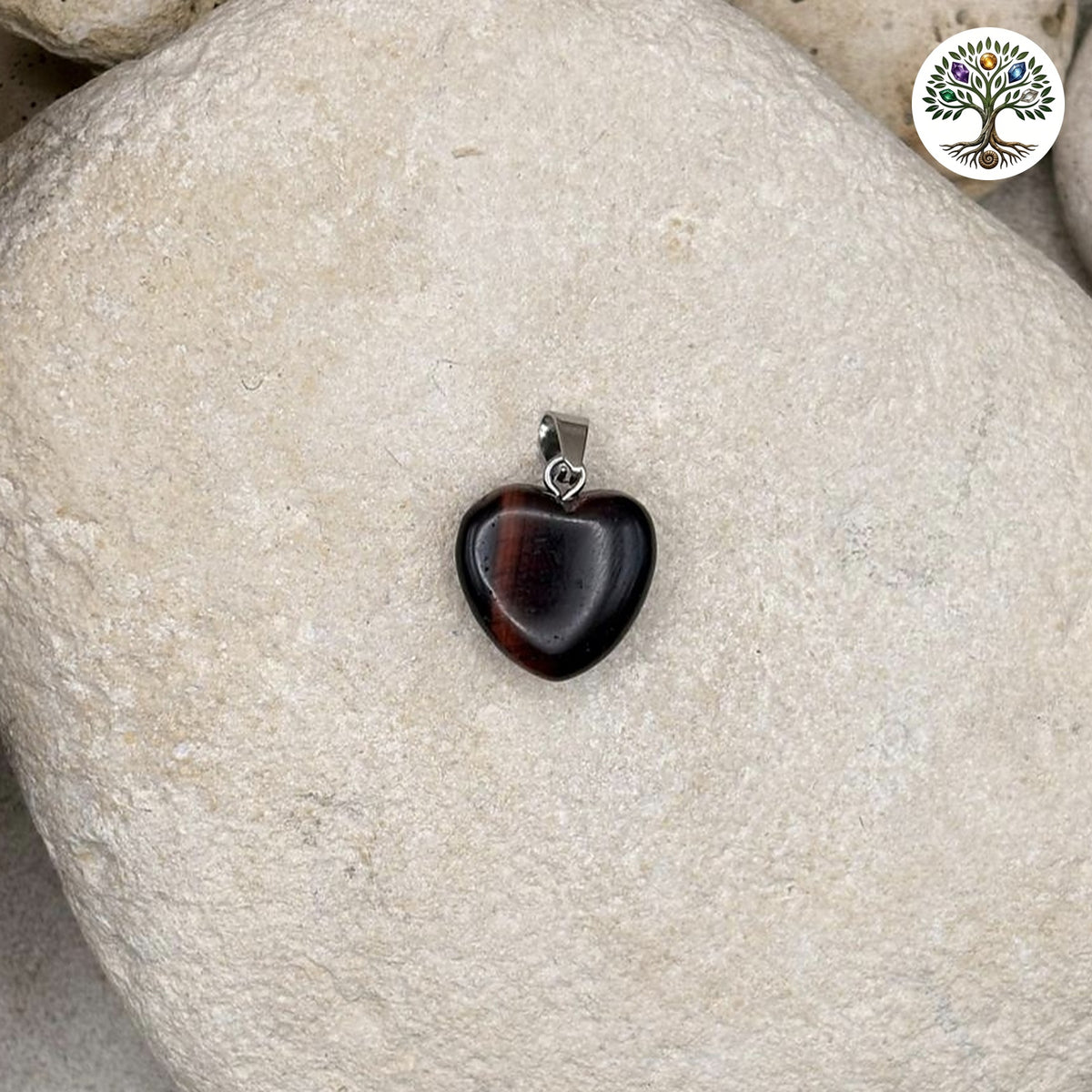 Pendentif Cœur 15 mm Œil de Taureau A