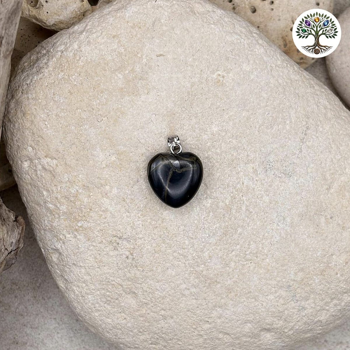 Pendentif Cœur 15 mm Œil de Faucon A