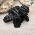 Tourmaline noire brute (schorl), morceaux moyen 51-130g