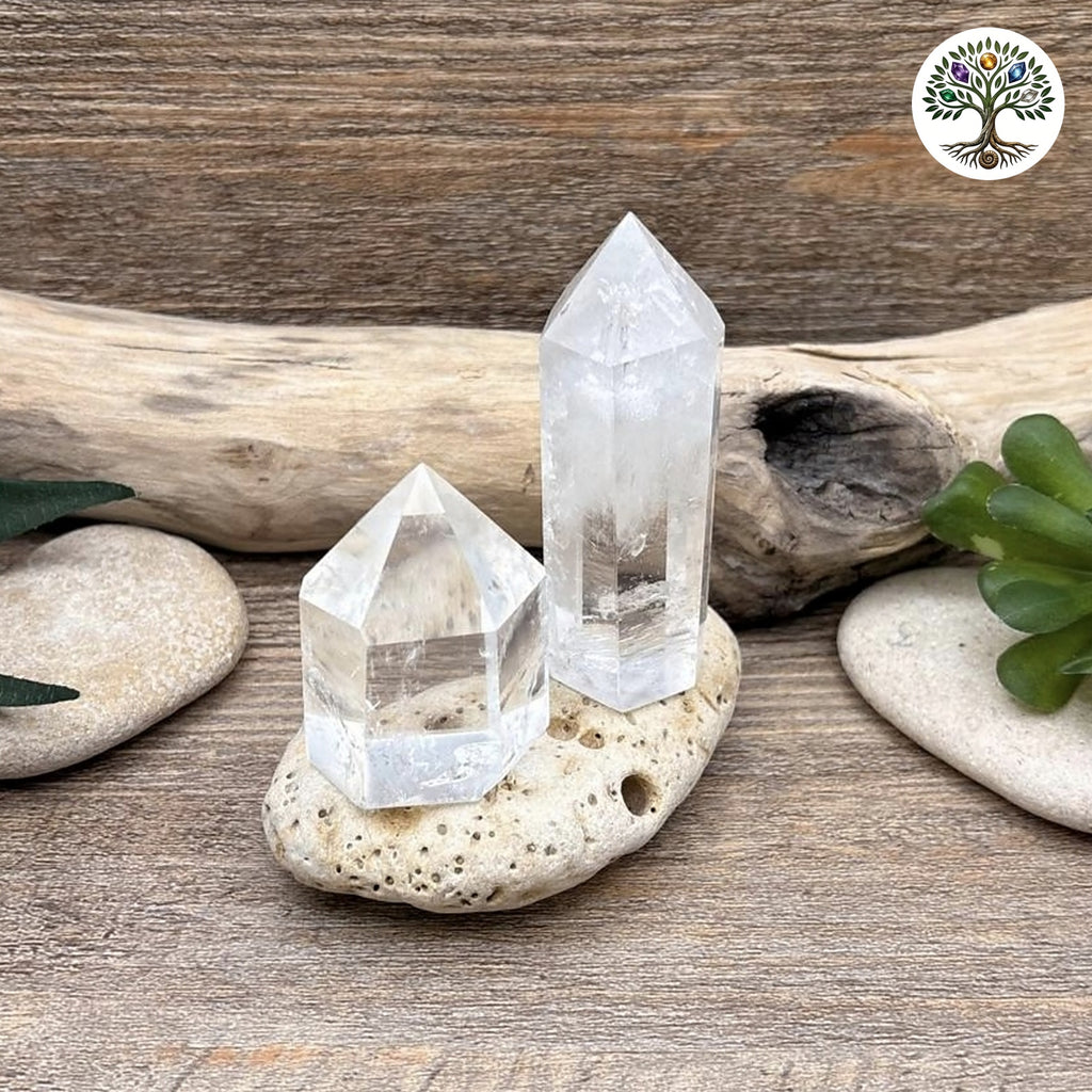 Pointe polie Cristal de roche AA+ 70-90g