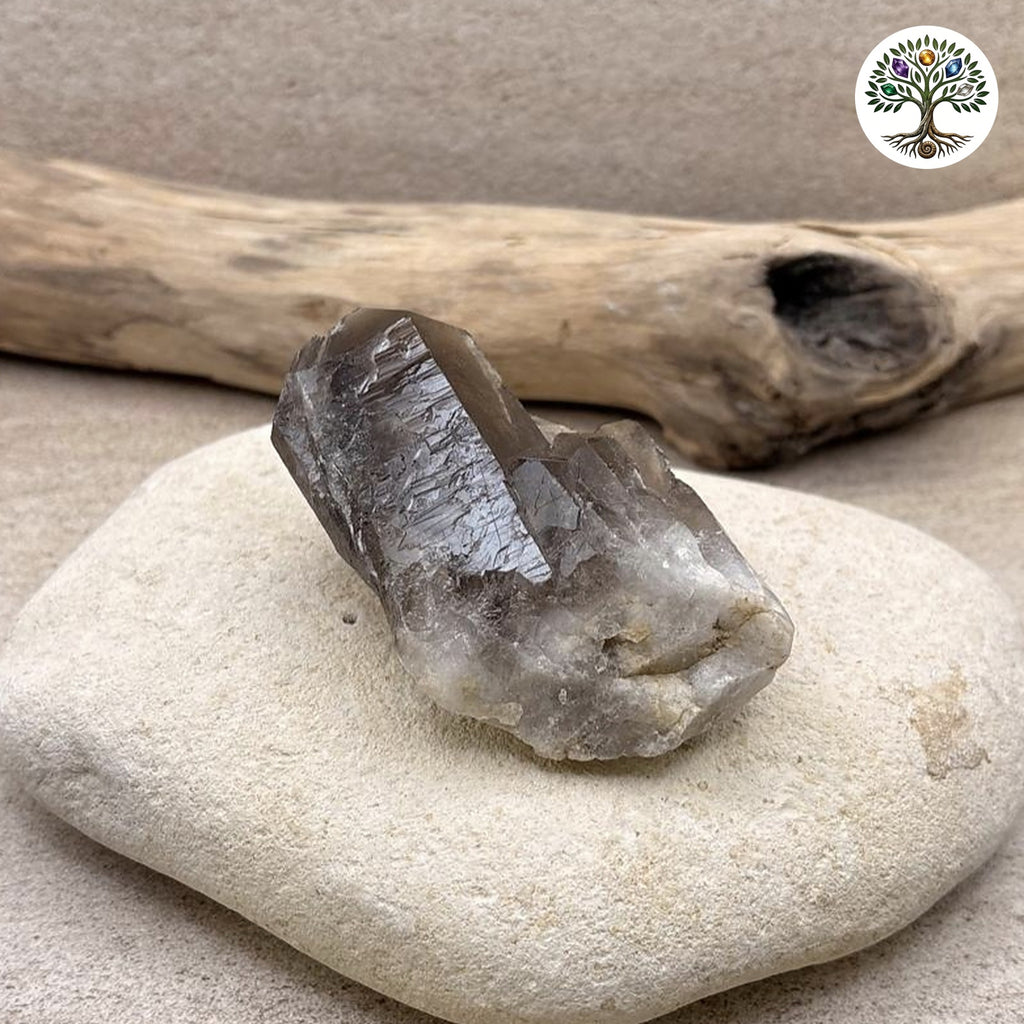 Gerbe de quartz fumé Brésil - environ 146g - photo 3