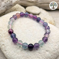 Bracelet boule 8mm - Fluorite