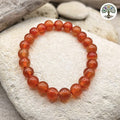 Bracelet boule 8mm - Cornaline
