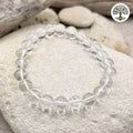 Bracelet boule 8mm - Cristal de Roche