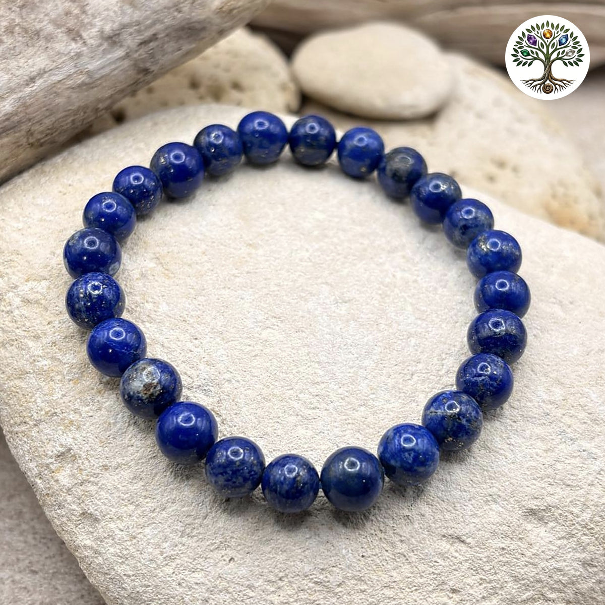 Bracelet boule 8mm - Lapis-Lazuli