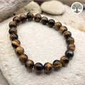 Bracelet boule 8mm - Œil de Tigre