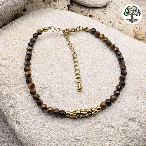 Bracelet Aléa doré Œil de Tigre