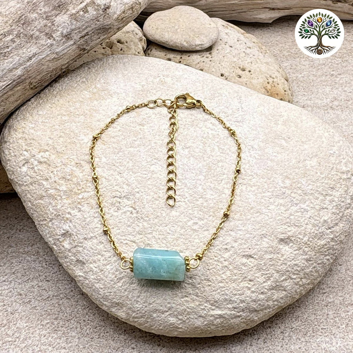 Bracelet Cléa doré Amazonite A