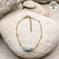 Bracelet Cléa doré Aigue-marine A