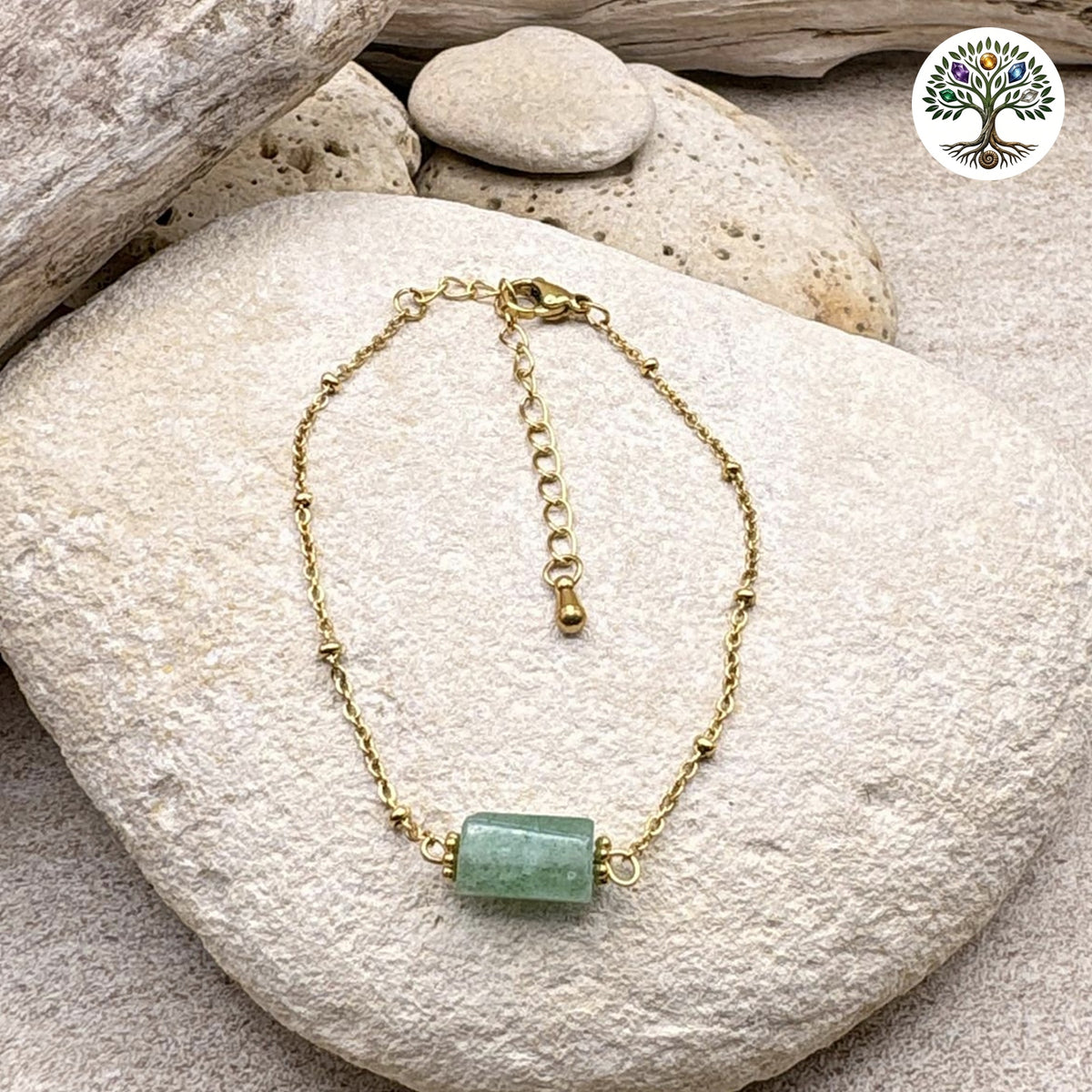 Bracelet Cléa doré Quartz fuchsite AA