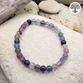 Bracelet boule 6mm - Fluorite