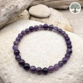 Bracelet boule 6mm - Améthyste
