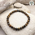 Bracelet boule 6mm - Œil de Tigre