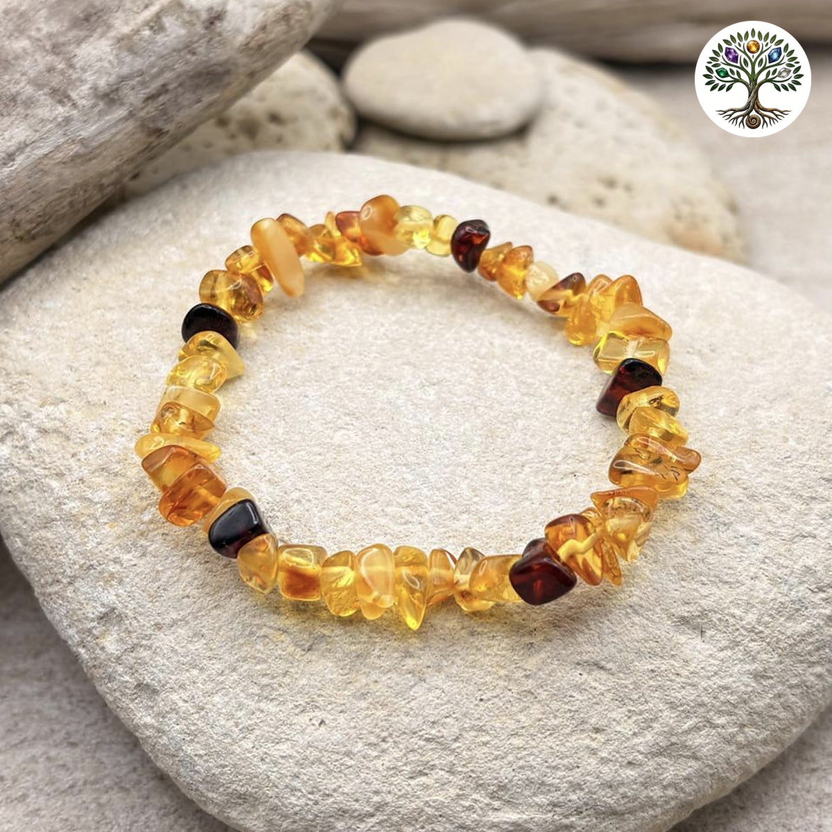 Bracelet baroque Ambre Multicolore