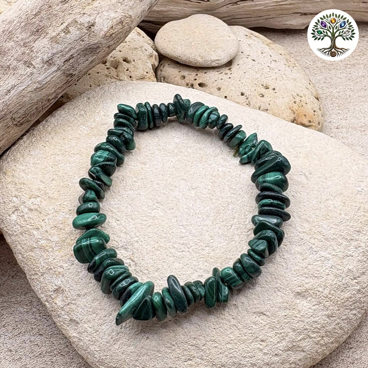 Bracelet baroque Malachite