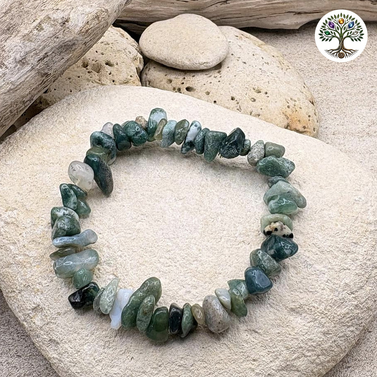 Bracelet baroque Agate Mousse