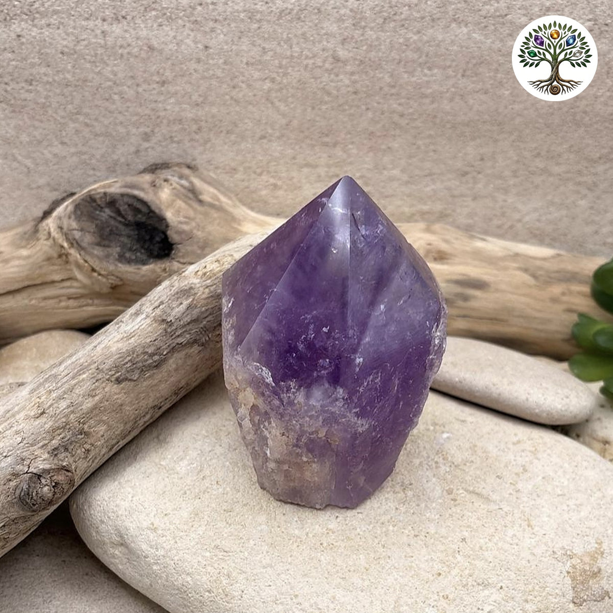 Pointe améthyste semi-brute Bolivie 368g - photo 2