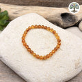 Bracelet Boule 6mm Ambre Miel