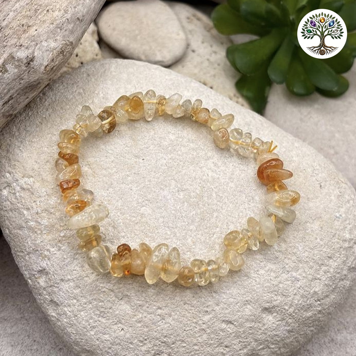 Bracelet baroque Citrine chauffée AA