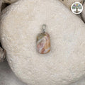 Pendentif Pierre roulée Agate Crazy Lace AB