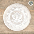 Plaque de rechargement sélénite - Fleur de Lotus 10cm